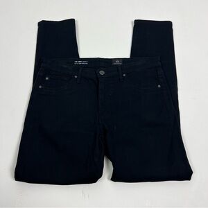 AG Adriano Goldschmied Abbey Ankle Jeans Black Mid Rise Skinny Size 29R